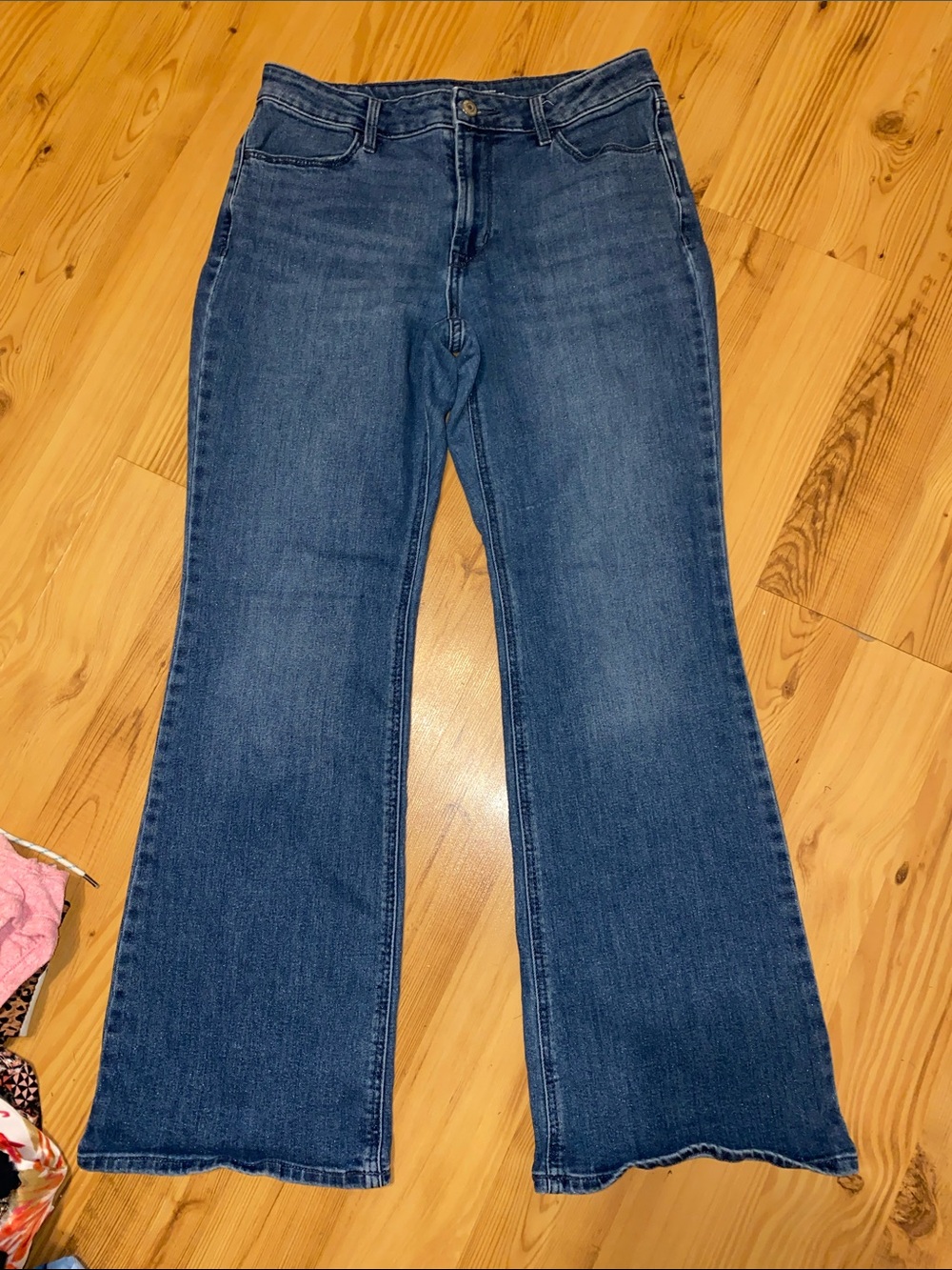 Old Navy Women's Dark Blue Flare Jeans
